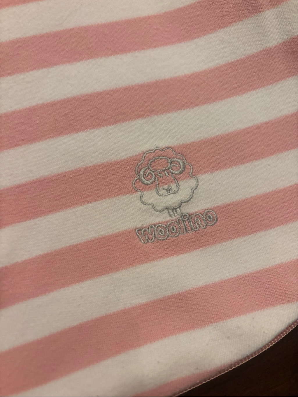 Woolino Ecolino Pink & White Striped Sleeveless Baby Sleep Sack 100% Cotton — image 4 of 8